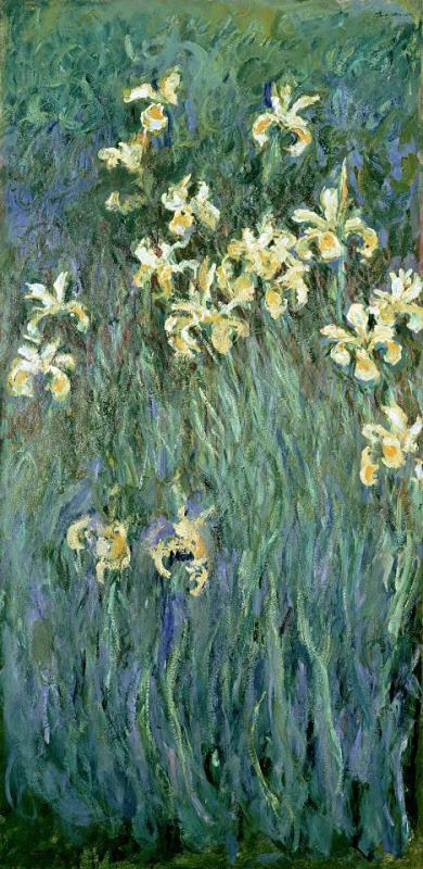 The Yellow Irises painting - Claude Monet The Yellow Irises Art Print