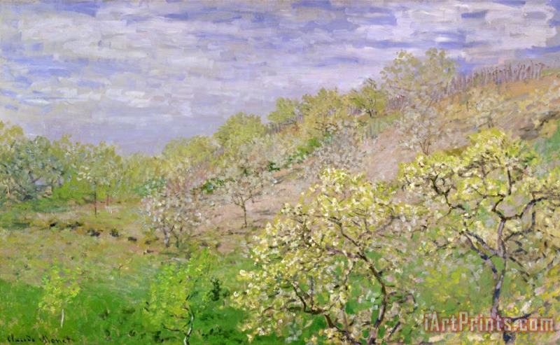 Claude Monet Trees in Blossom Art Print