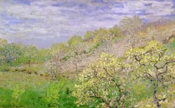Claude Monet Trees in Blossom painting