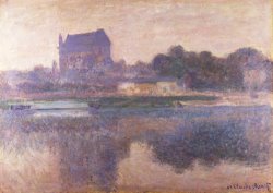 Claude Monet Vernon Church in Fog painting