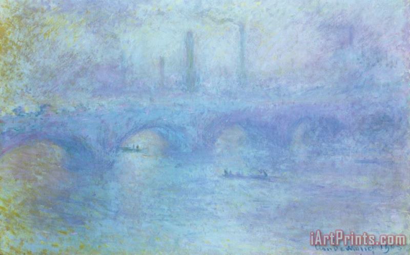 Waterloo Bridge painting - Claude Monet Waterloo Bridge Art Print