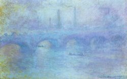 Claude Monet Waterloo Bridge painting