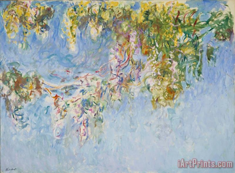 Claude Monet Wisteria Art Painting