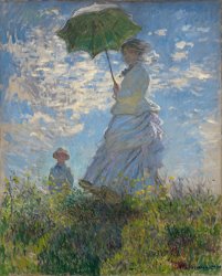 Claude Monet Woman With A Parasol - Madame Monet And Her Son