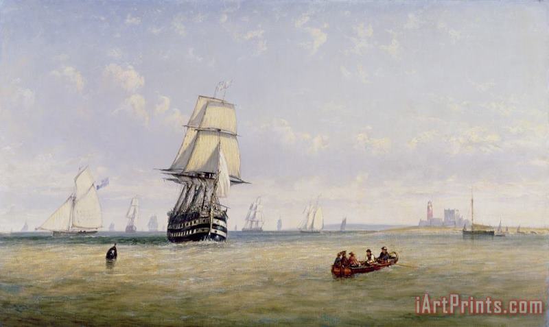 Meno War Schooners and Royal Navy Yachts painting - Claude T Stanfield Moore Meno War Schooners and Royal Navy Yachts Art Print