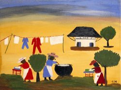 Clementine Hunter The Wash