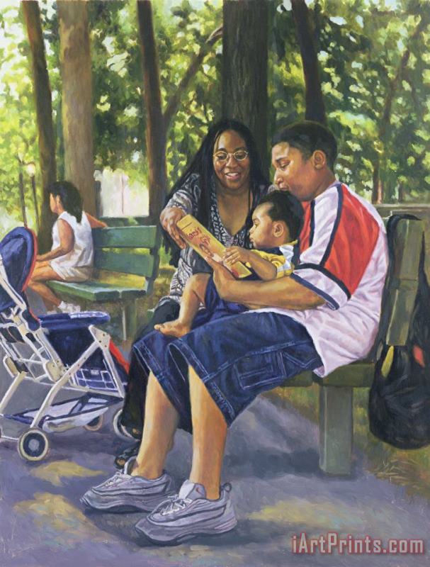 Colin Bootman Family In The Park Art Print