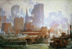 Colin Campbell Cooper Wall Street Ferry Ship