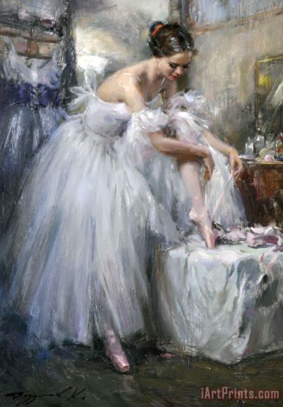 Ballerina in The Dressing Room painting - Collection Ballerina in The Dressing Room Art Print