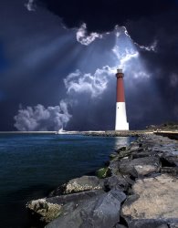 Collection Barnegat Inlet Lighthouse painting