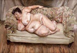 Collection Benefits Supervisor Sleeping by Lucian Freud painting