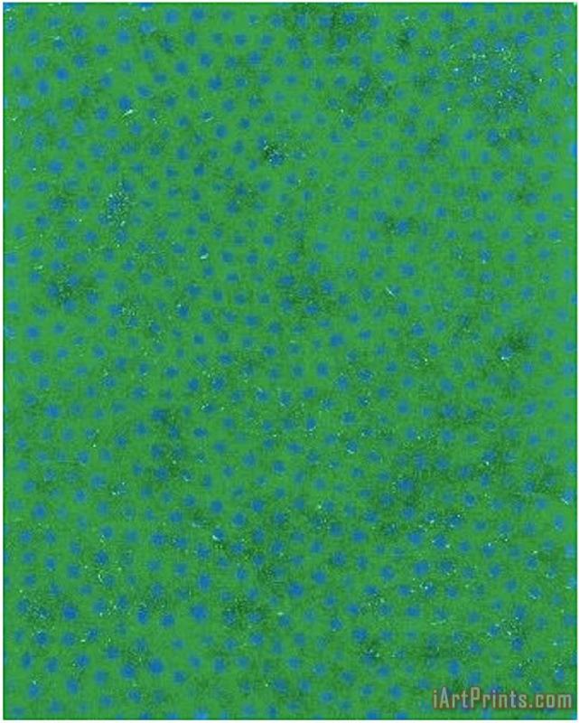 Blue Dots painting - Collection Blue Dots Art Print Blue Dots painting - Collection Blue Dots Art Print