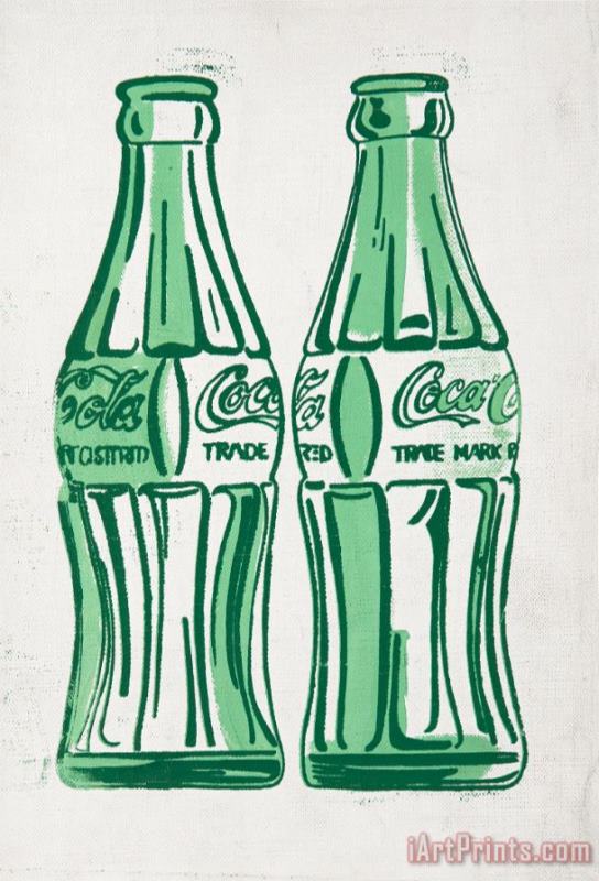 Coke Bottles painting - Collection Coke Bottles Art Print