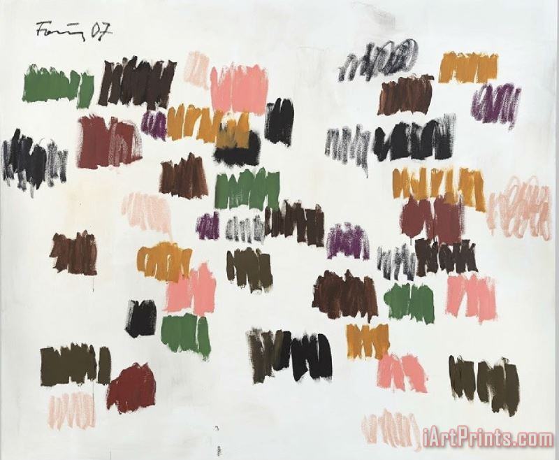 Colored Strokes painting - Collection Colored Strokes Art Print