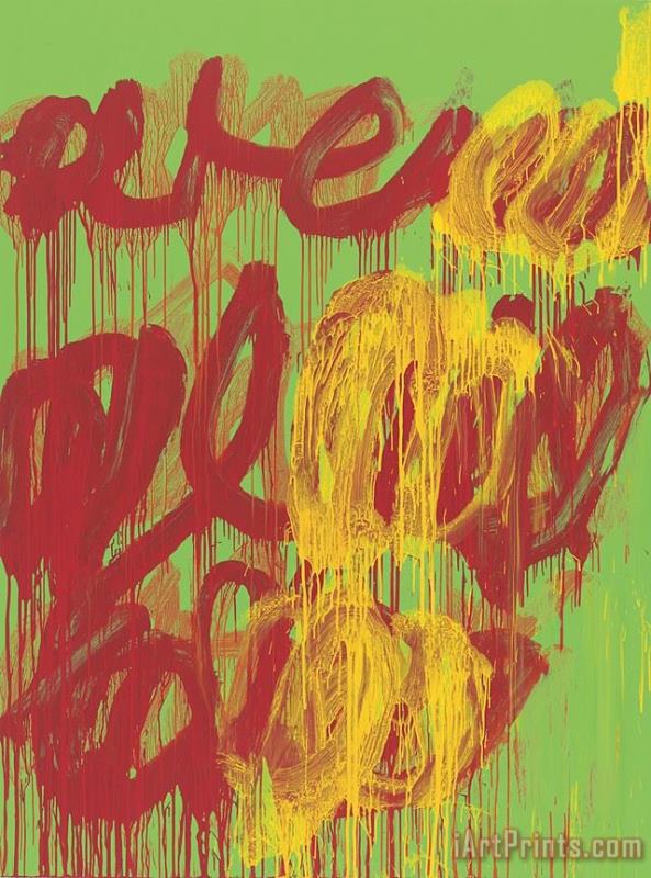 Collection Cy Twombly 2 Art Print