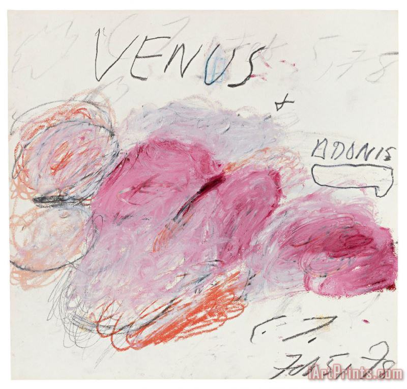 Cy Twombly 3 painting - Collection Cy Twombly 3 Art Print