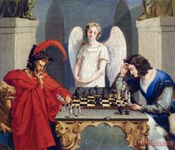 Collection Faust Und Mephisto Beim Schachspiel