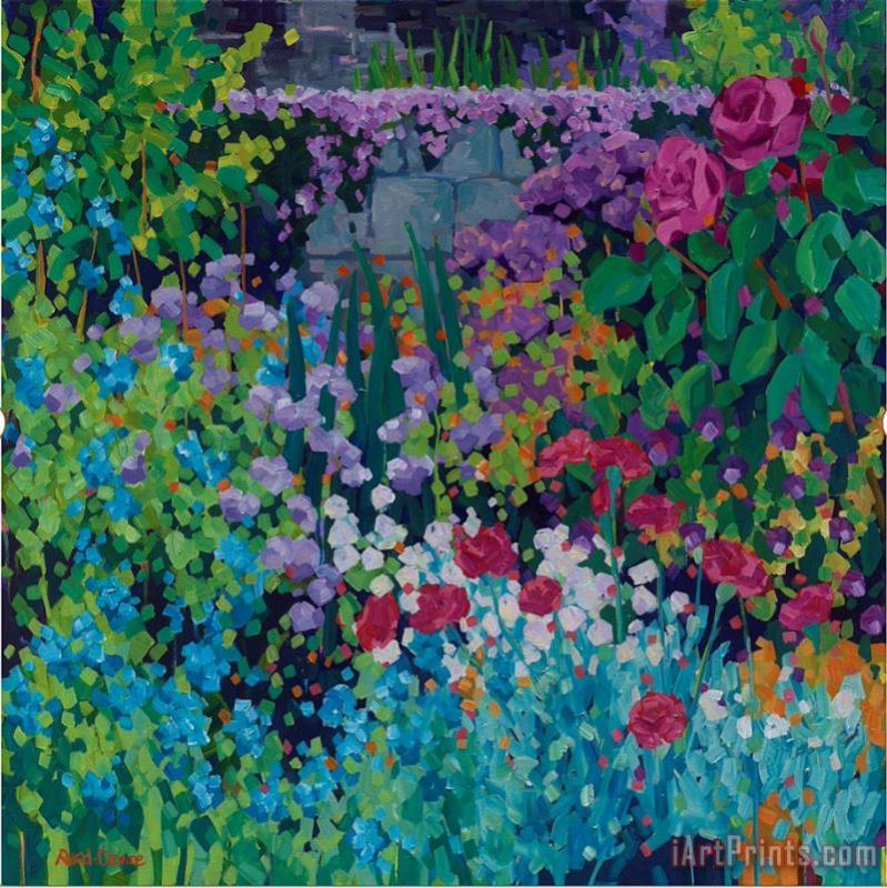 Flower Garden painting - Collection Flower Garden Art Print