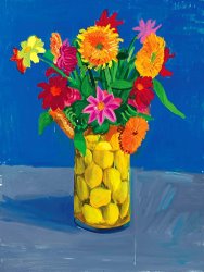 David Hockney Flowers Sent As a Gift, 1995