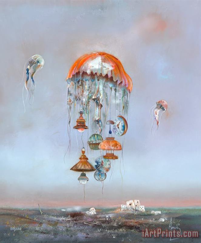 Galaxies Oceaniques by Bernard Louedin painting - Collection Galaxies Oceaniques by Bernard Louedin Art Print