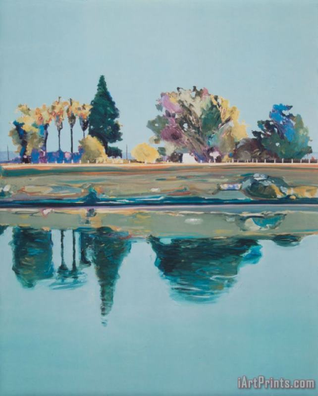 Gregory Kondos River painting - Collection Gregory Kondos River Art Print