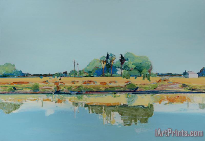 Gregory Kondos Sacramento River Summer painting - Collection Gregory Kondos Sacramento River Summer Art Print