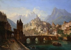 Collection Landscape with a Castle painting