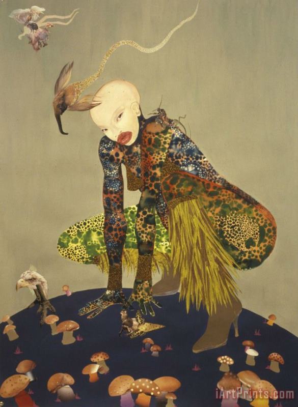 Wangechi Mutu Riding Death in My Sleep painting - Collection Wangechi Mutu Riding Death in My Sleep Art Print