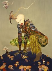 Collection Wangechi Mutu Riding Death in My Sleep painting