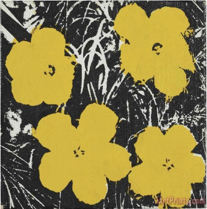 Yellow Flowers painting - Collection Yellow Flowers Art Print