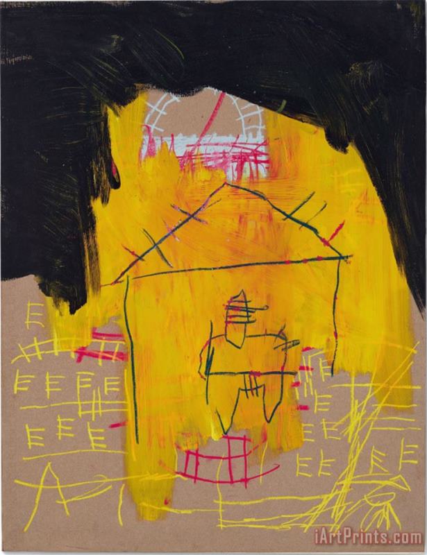 Yellow Scrawl painting - Collection Yellow Scrawl Art Print Yellow Scrawl painting - Collection Yellow Scrawl Art Print