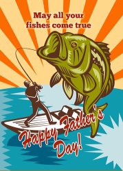 Collection 10 Fly Fisherman on boat catching largemouth bass painting