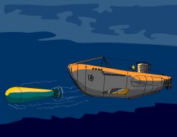Collection 10 Submarine Boat Retro painting