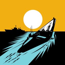 Collection 10 Submarine Boat Retro painting
