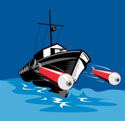 Collection 10 Torpedo Boat Retro painting