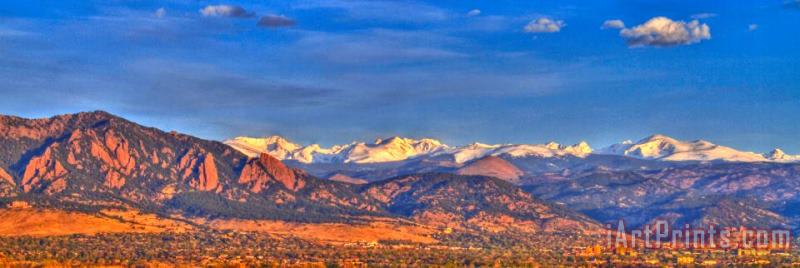 Collection 14 Snow-capped Panorama of The Rockies Art Print