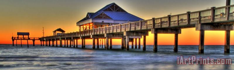 Collection 14 Sunset at The Pier Art Print