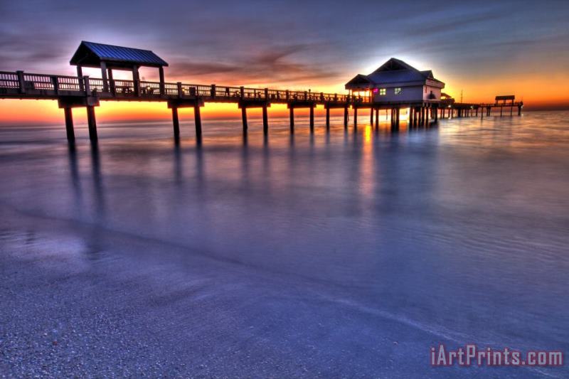 Collection 14 Twilight at the Pier Art Print