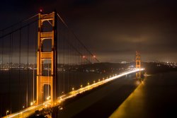 Collection 6 Golden Gate at night