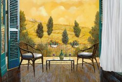 Collection 7 due bicchieri di Chianti painting