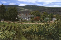 Collection 7 Hawthorn vineyard in British Columbia-Canada painting