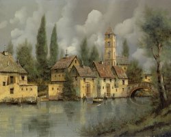 Collection 7 Il Borgo Sul Fiume painting