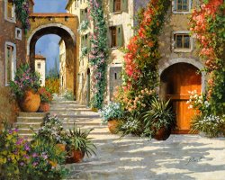 romantic Art for sale - La Porta Rossa Sulla Salita by Collection 7 romantic Art for sale - La Porta Rossa Sulla Salita by Collection 7