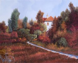 Collection 7 Mezza Bicicletta Nel Bosco painting
