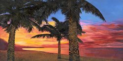 Beach Art for sale - Palme Al Tramonto by Collection 7