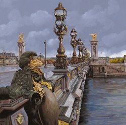 Collection 7 Paris-pont Alexandre III painting
