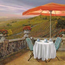 Collection 7 Un Caffe painting