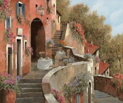 Collection 7 Un Caffe Al Fresco Sulla Salita painting