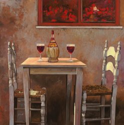 Collection 7 un fiasco di Chianti painting