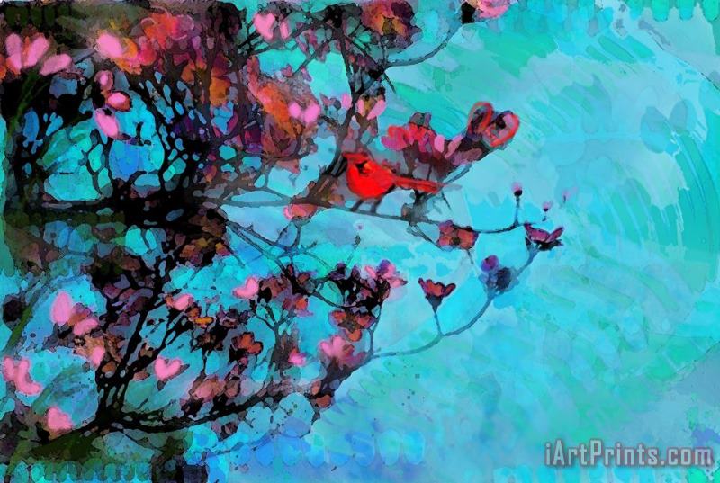 Spring blossoms painting - Collection 8 Spring blossoms Art Print